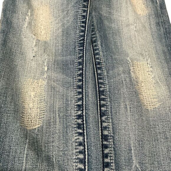 Miss Me Light Washed Distressed Signature Capri Jeans Size 27 - Picture 3 of 10